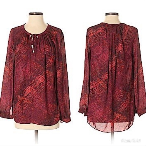 A.n.a Long sleeve sheer tunic blouse Size XS - Picture 1 of 11